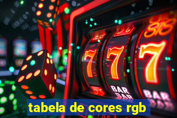 tabela de cores rgb